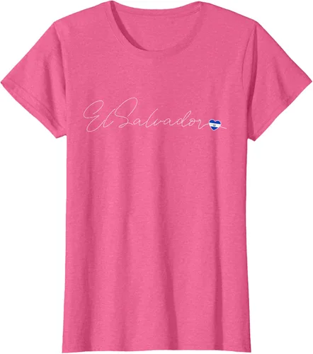 Vista 59 de Camiseta Simple Love El Salvadoreño con diseño de corazón en El Salvador