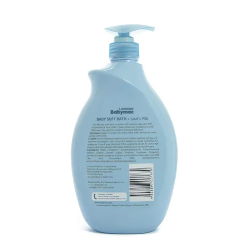 Vista 2 de Combo Lovercare Babymac Baby Soft Bath+Cabra leche y champú para bebés - 33.8 fl oz cada uno