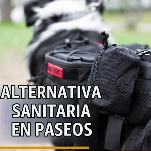 Vista 2 de ONETIGRIS Bolsa para excrementos de perro Negro