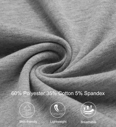 Vista 5 de COOFANDY Pantalones deportivos de algodón para hombre, pantalones de descanso con parte inferior abierta, pantalones ligeros casuales con bolsillos