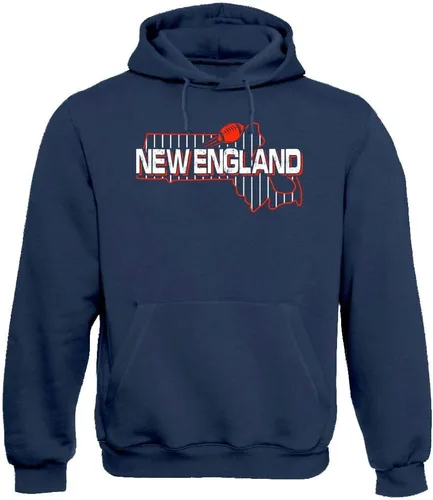 Vista 47 de Xtreme Apparrel Team Field Map Men's Hoodie Sweatshirt for Football Fans