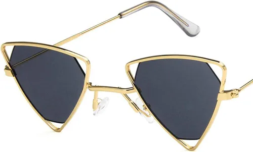 Vista 2 de Shiratori - Gafas de sol estilo retro clásico para hombres y mujeres, 100% protección UV, estilo triángulo