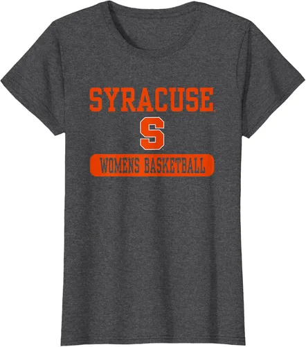Vista 4 de Camiseta de baloncesto naranja de Syracuse para mujer con licencia oficial, Negro