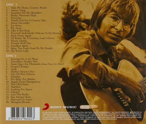 Vista 2 de Sunshine On My Shoulders The Best Of John Denver Sony Gold Series