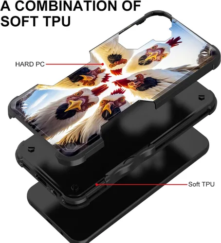 Vista 12 de Funda para Galaxy A14 5G, [Doble Capa][Protección contra Caídas de Grado Militar de 10 Pies] [Antideslizante] Funda Resistente a Prueba de Golpes
