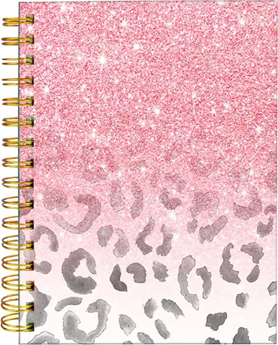 Vista 14 de Cuaderno de espiral iampanda, encuadernación fuerte de doble alambre con papel premium para mujeres, 60 hojas A5, cuaderno/diario rayado