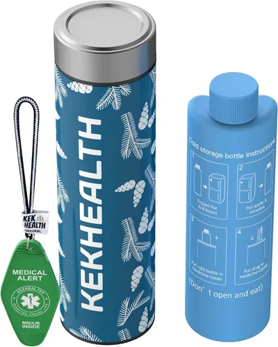 Vista 11 de Slim 16H Estuche de viaje para enfriador de insulina con etiqueta médica de viaje QR, bolsa de viaje para medicamentos portátil con enfriador