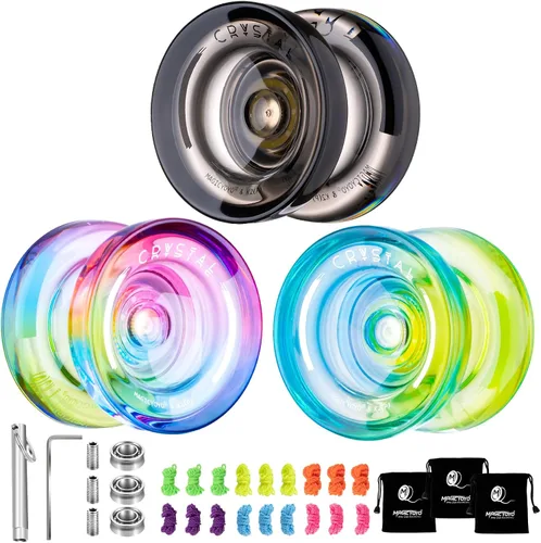 Vista 21 de MAGICYOYO K2 Responsive Yoyos para niños de 8 a 12 años, paquete de yoyo profesional de doble función con función de giro de dedo, yoyo profesional