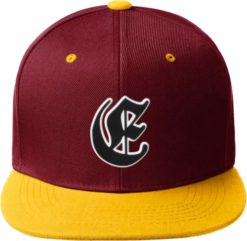Vista 1275 de Daxton Gorra clásica con visera de billete plano con letras del alfabeto inglés antiguo de la A a la Z