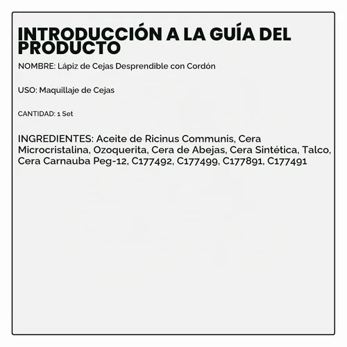 Vista 10 de Juego de lápices de cejas impermeables, Lapiz de Cejas (5+1 negro)