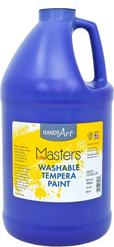 Vista 30 de Handy Art Little Masters - Pintura lavable, 16 onzas, color negro Bright & Mixable, High Opacity, Washable Colors for Classroom, Students, Kids