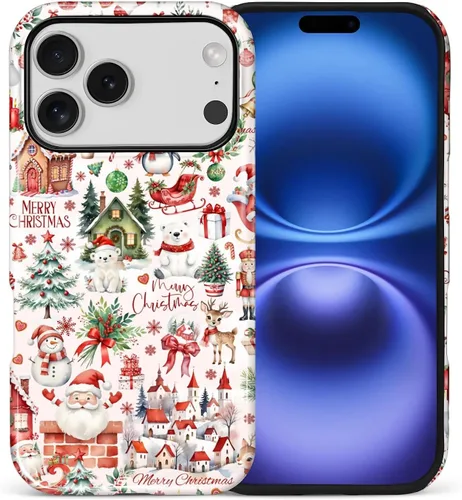 Vista 19 de Funda para iPhone 13 iPhone 14, a prueba de golpes, funda protectora híbrida de 2 capas, doble protección contra caídas, antiarañazos, diseño