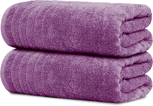 Vista 11 de Tens Towels - Paquete de 2 sábanas de baño extra grandes de 35 x 70 pulgadas, 100% algodón, más grandes y más ligeras, secan más rápido, súper