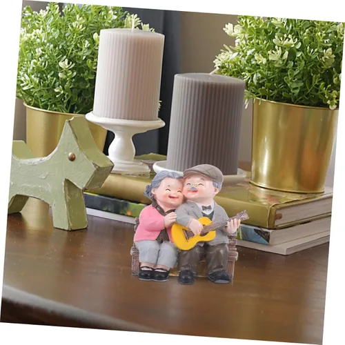 Vista 4 de Adornos de memoria de amor, decoración de casa de ancianos, artes y manualidades para adultos, abuelo, aniversario, despedida de soltera, figura