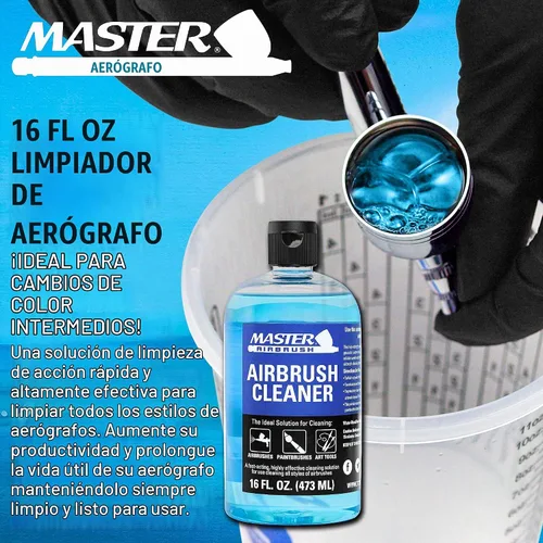 Vista 2 de Master Airbrush Limpiador de botellas de 16 onzas
