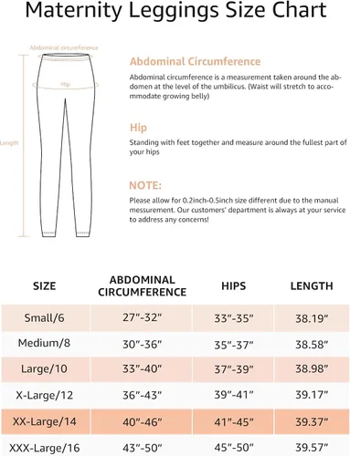 Vista 4 de HOFISH Leggings de maternidad para mujer, sobre el vientre, no se transparentan, pantalones de yoga suaves, leggings de entrenamiento activo