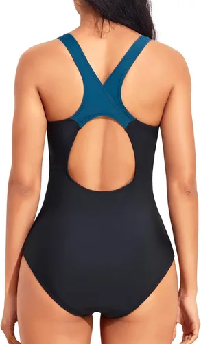 Vista 2 de Aqua Eve Traje de baño deportivo de una pieza para mujer