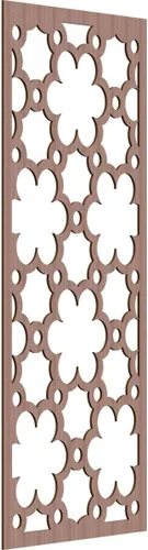 Vista 159 de 9 3/8"W x 24 3/8"H x 1/4"T Southgate Decorativos Paneles De Pared De Madera Calado, Abedul