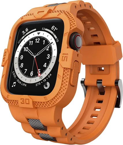 Vista 18 de Correas Compatibles para Apple Watch de 41mm, 40mm, 38mm, Correa Deportiva Resistente para Hombres con Estuche Protector para Watch Series 9, 8