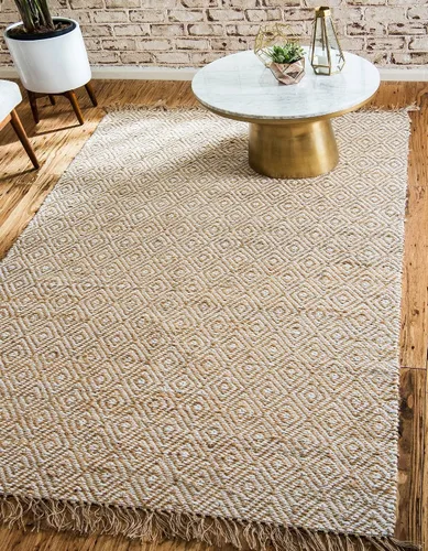Vista 16 de Unique Loom Alfombra trenzada de la colección de yute - Assam (1' 2" x 6' 1", camino de mesa, negro/natural)
