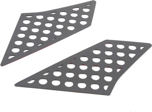 Vista 2 de Ajuste para Honda Pilot 2015 2016 2017 2018 2019, aleación de aluminio, panel decorativo de panal, ventana de puerta trasera, panel decorativo