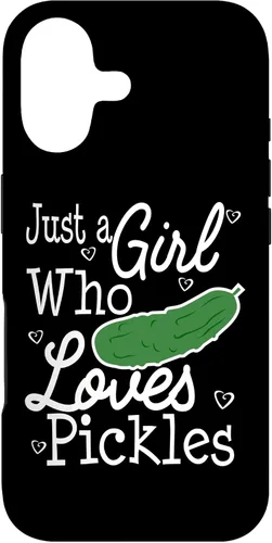 Vista 32 de Pickles Just A Girl Who Loves Funny Case for iPhone 16