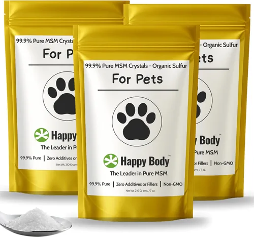Vista 9 de MSM puro para perros y gatos Cristales MSM 99.9% puros Azufre orgánico para apoyo articular, movilidad, piel y pelaje 100% libre de aditivos
