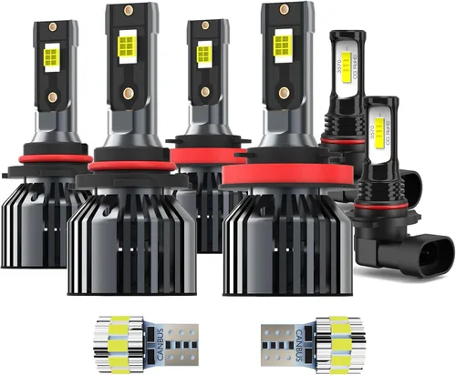 Vista 10 de Bombillas aptas para Chevy Trailblazer 2002-2009, reemplazo directo, 6500K, 4 piezas Direct Replacement, 6500K