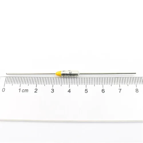 Vista 3 de 5pcs Thermal Fuse Axial Lead Links Type DF98S TF Cutoff 98C 98 Celsius Degree 10A 250V