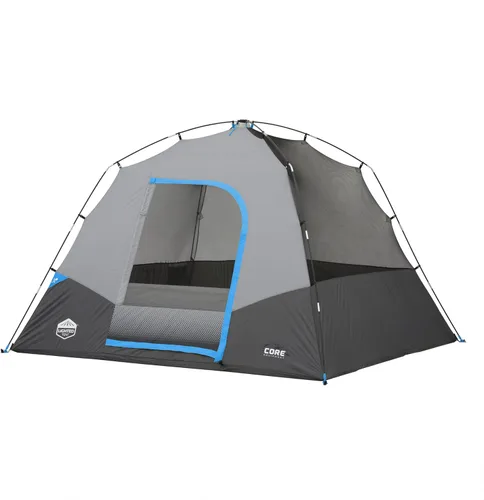 Vista 3 de CORE Tienda de campaña con cúpula iluminada para 6 personas para la familia al aire libre, senderismo y mochilero Tienda de campaña portátil