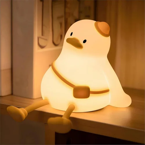 Vista 8 de Luz nocturna de gato para niños, lámpara de 7 colores, toque regulable, recargable portátil y esponjoso, luz nocturna LED de silicona, regalo
