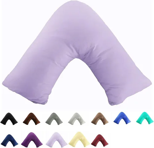 Vista 4 de TAOSON - Funda para almohada 100 % algodón de 300 hilos, funda para almohada, funda para cojín, con cremallera, solo funda, sin inserto Envelope