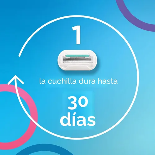 Vista 6 de Gillette Venus Mango de maquinilla de afeitar extra suave y sensible dorado para mujer + 2 recambios de cuchilla, incluye soporte de ducha
