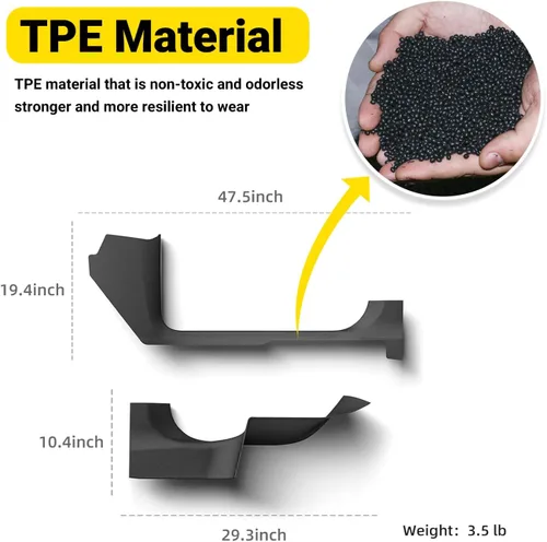 Vista 7 de [Usado] PUOENI 2025 2026 Model Y Juniper Protector de Umbral de Puerta 4 PCS TPE Anti-Rayones Protector de Entrada de Puerta Delantera y Trasera