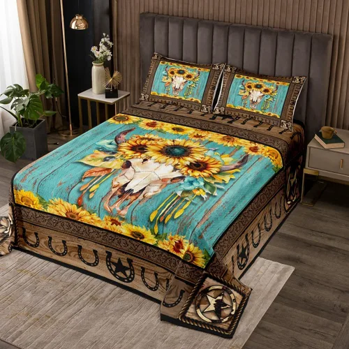Vista 7 de Colcha de vaqueras occidentales para niños, tamaño individual, con estampado de piel de vaca rosa, decoración de habitación de niños y adultos