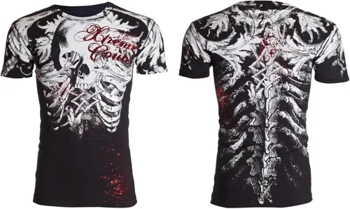 Vista 3 de Xtreme Couture by Affliction - Camiseta para hombre, color caqui, Negro