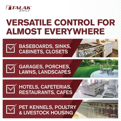 Vista 8 de Atticus Talak 7.9 F Bifentrina Insecticida Concentrado (96oz) Control Ants, Mosquitoes, Cockroaches, Spiders, Armyworms, and 70+ More Pests