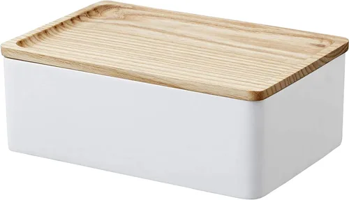 Vista 2 de Yamazaki Caja de accesorios Home Polystone Organizador de joyas, tamaño único, ceniza