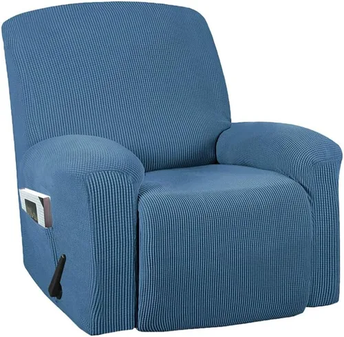 Vista 11 de Funda para silla reclinable, mezcla de poliéster, suave, para sofá, fundas protectoras elásticas con parte inferior elástica, tela tejida jacquard