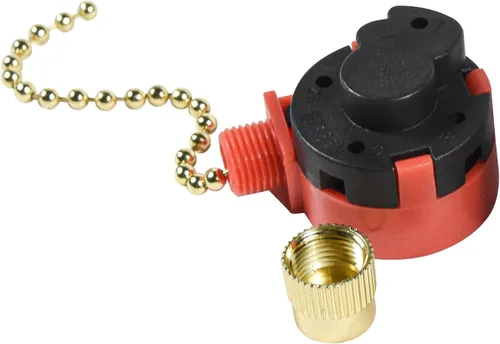 Vista 6 de HQRP Interruptor de 3 velocidades de 4 cables compatible con Hunter, Hampton Bay, Harbor Breeze, Westinghouse - Interruptor de cadena de tracción