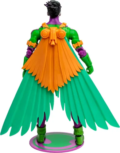 Vista 7 de McFarlane Toys - DC Multiverse Red Robin (Jokerized) Gold Label, figura de acción de 7 pulgadas