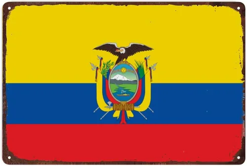 Vista 9 de Letrero retro de China, bandera patriótica de país, decoración de pared de metal, bandera de China, letreros de metal para el hogar, dormitorio