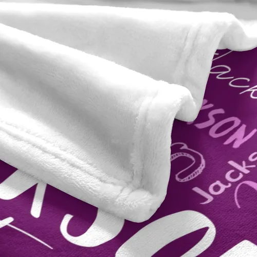 Vista 7 de Manta personalizada con nombre para adultos, manta de franela con nombre personalizado para niños y niños, Manta personalizada para regalo