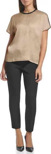 Vista 2 de Tommy Hilfiger Blusa de trabajo de manga corta para mujer