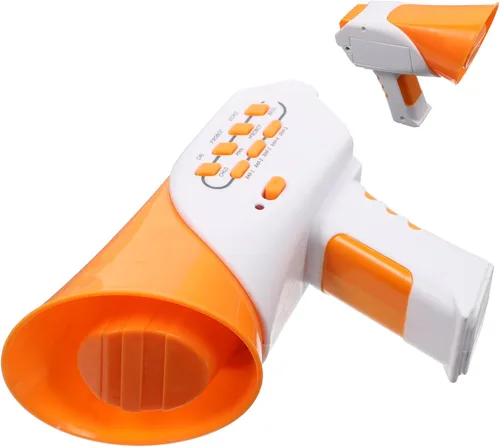 Vista 10 de Kisangel Cambiador de voz de megáfono para niños, 1 unidad, juguete divertido para cambiar, megáfono, fiesta, broma, juguete (sin batería) Scream
