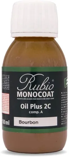 Vista 16 de Rubio Monocoat Muestra de Tinte y Acabado para Madera - Niebla 5% Aceite Plus Parte A Aceite de linaza para madera de secado rápido y ecológico