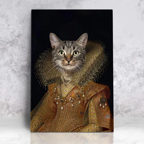 Vista 65 de Awesometik Impresión en lienzo personalizada retrato real de mascota a partir de foto, retrato personalizado del Renacimiento, retratos, retratos 20