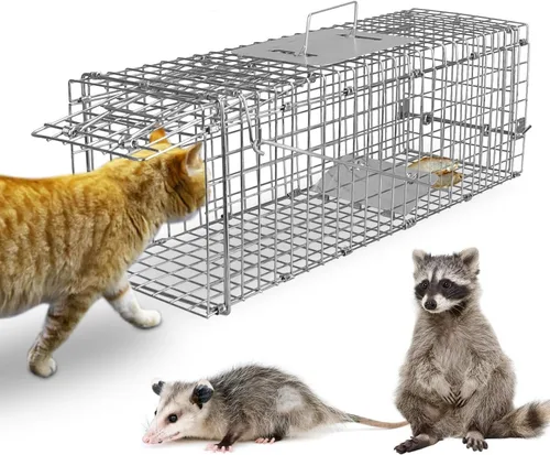 Vista 10 de Trampa humana para ratones, atrapa y libera, trampa unidireccional para roedores para uso en interiores y exteriores, trampa humana para ratas