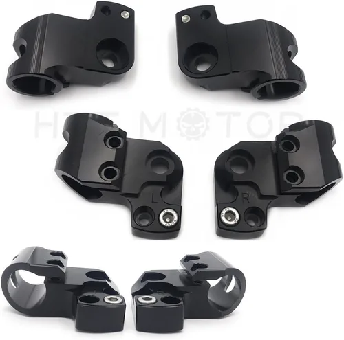 Vista 6 de HB-YMT07-A- Juego de manillares de placa adaptadora con clip compatible con MT-07 FZ-07 2014-2017 Oro
