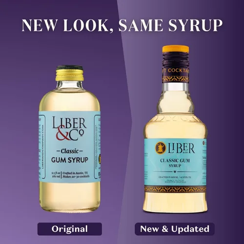 Vista 4 de Liber & Co. Jarabe de goma clásico – El jarabe simple superior con azúcar de caña pura y goma de mascar árabe natural – Hace 25 bebidas – esencial